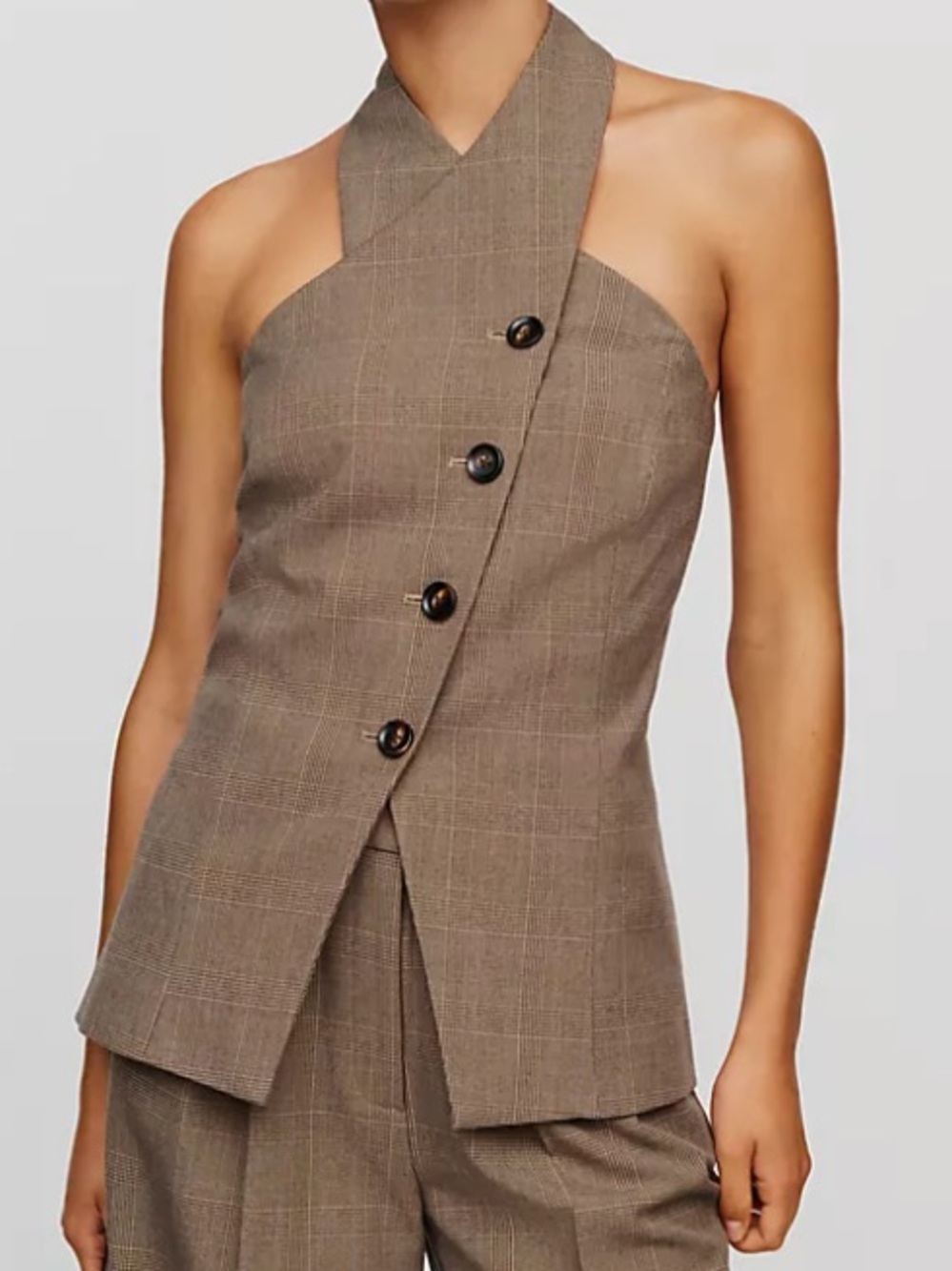 Favorite Daughter Crossover Vest in Java Plaid